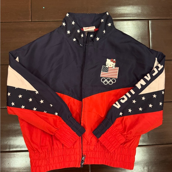 Team USA x Hello Kitty Olympic Windbreaker Size 4/5 - Picture 2 of 3